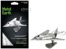 Model Kit Lockheed Martin F 117 Nighthawk Stealth Aircraft United States Air Force Moderate Difficulty Steel Model Metal Earth MMS164