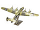 Model Kit Consolidated B 24 Liberator Bomber Aircraft Diamond Lil United States Army Air Forces Challenging Difficulty Steel Model Metal Earth MMS179