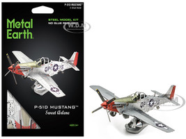 Model Kit North American P 51D Mustang Fighter Aircraft Sweet Arlene United States Army Air Forces Challenging Difficulty Steel Model Maetal Earth MMS180