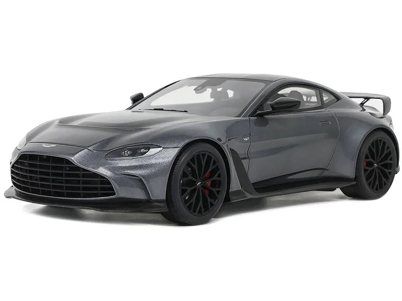 2023 Aston Martin V12 Vantage Gray Metallic 1/18 Model Car GT Spirit GT443