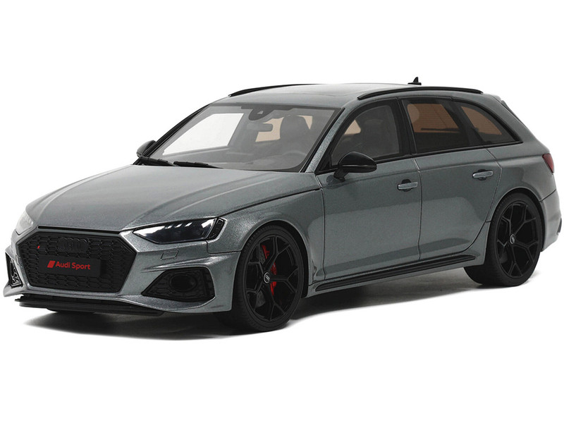 Audi RS 4 Competition Gray Metallic 1/18 Model Car GT Spirit GT456