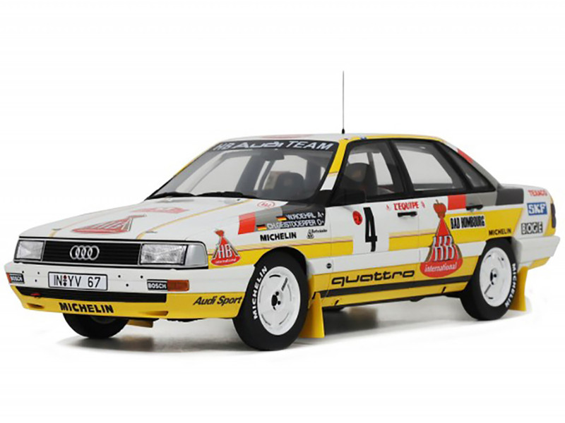 Audi 200 Quattro #4 Walter Rohrl Christian Geistdorfer Rallye Automobile Monte Carlo 1987 Limited Edition to 3000 pieces Worldwide 1/18 Model Car Otto Mobile OT439