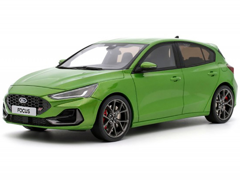 2022 Ford Focus MK5 ST Phase 2 Mean Green Metallic Limited Edition to 2000 pieces Worldwide 1/18 Model Car Otto Mobile OT450
