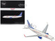 Boeing 737 800 Commercial Aircraft Trump Vance Campaign N917XA White with Blue Tail Gemini 200 Series 1/200 Diecast Model Airplane GeminiJets G2TRU1372