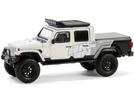 2020 Jeep Gladiator Pickup Truck K&N Filters 2019 SEMA Build White and Gray Hobby Exclusive Series 1/64 Diecast Model Car Greenlight 30499