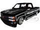 1993 Chevrolet 454 SS Pickup Truck Black with Graphics Lowriders Maisto Design Series 1/24 Diecast Model Car Maisto 32550BK
