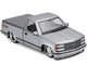 1993 Chevrolet 454 SS Pickup Truck Silver Metallic and Gray Lowriders Maisto Design Series 1/24 Diecast Model Car Maisto 32550SIL