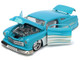 1951 Mercury Coupe Light Blue with White Flame Graphics and Interior Bigtime Muscle Series 1/24 Diecast Model Car Jada 33527