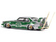 Skyline C210 Kaido Racer Bosozoku Style RHD Right Hand Drive #210 Green and Silver 1/64 Diecast Model Car Pop Race PR640061