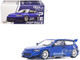 Pandem Civic EG6 RHD Right Hand Drive Blue Metallic 1/64 Diecast Model Car Pop Race PR640127