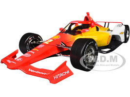 Dallara IndyCar #2 Josef Newgarden Shell Oil Team Penske 2024 Indianapolis 500 Champion Raced Version NTT IndyCar Series 2024 1/18 Diecast Model Car Greenlight 11258