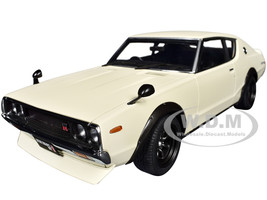 Nissan Skyline 2000GT R KPGC110 Tuned Version RHD Right Hand Drive White 1/18 Model Car Autoart 77467