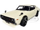 Nissan Skyline 2000GT R KPGC110 Tuned Version RHD Right Hand Drive White 1/18 Model Car Autoart 77467