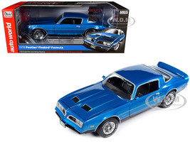 1978 Pontiac Firebird Formula Martinique Blue Metallic American Muscle Series 1/18 Diecast Model Car Auto World AMM1331