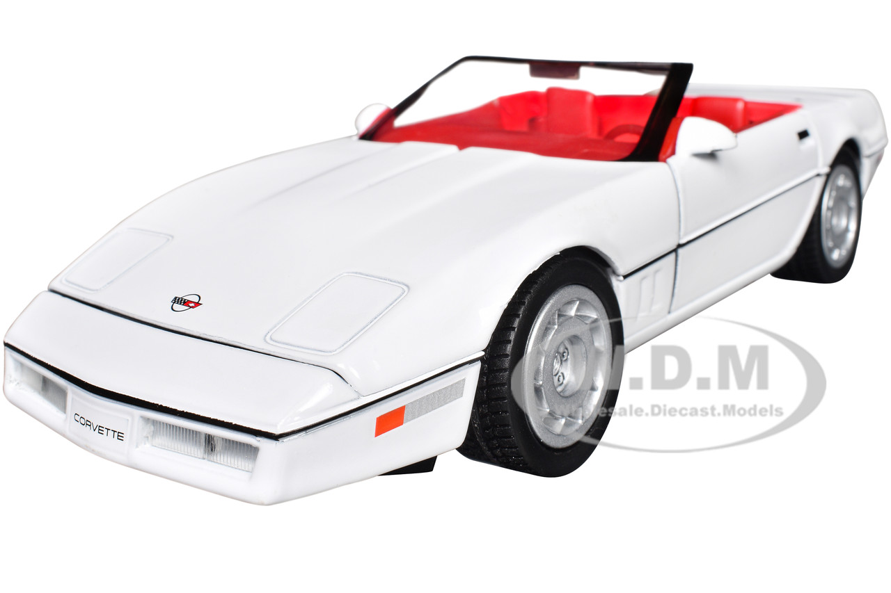 1986 Chevrolet Corvette C4 Convertible White with Red Interior