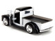 1941 Ford Pickup Truck Mickey Mouse Steamboat Willie White and Black Hollywood Rides Series 1/32 Diecast Model Car Jada 36091