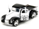 1941 Ford Pickup Truck Mickey Mouse Steamboat Willie White and Black Hollywood Rides Series 1/32 Diecast Model Car Jada 36091