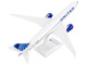Boeing 787 9 Dreamliner Commercial Aircraft United Airlines N24976 White with Blue Tail Snap Fit 1/200 Plastic Model Skymarks SKR1046