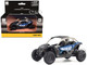 Can Am Maverick X3 X RS Turbo RR Intense Blue and Chalk Gray with Driver Figure 1/32 Diecast Model BRP Models 60005