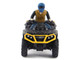 Can Am Outlander XT P 1000R ATV Iron Gray and Neo Yellow with Driver Figure 1/32 Diecast Model BRP Models 60006