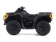 Can Am Outlander XT P 1000R ATV Iron Gray and Neo Yellow with Driver Figure 1/32 Diecast Model BRP Models 60006