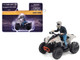 Can Am Renegade X XC 1000R ATV Chalk Gray with Driver Figure 1/32 Diecast Model BRP Models 60008