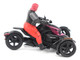 Can Am Ryker 3 Wheel Motorcycle Pink Punk and Black with Driver Figure 1/32 Diecast Model BRP Models 60012