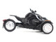 Can Am Ryker Rally 3 Wheel Motorcycle Ghost Black 1/32 Diecast Model BRP Models 60013