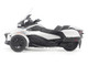 Can Am Spyder RT 3 Wheel Motorcycle Hyper Silver Metallic with Driver Figure 1/32 Diecast Model BRP Models 60016