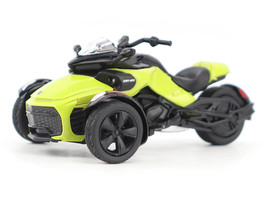 Can Am Spyder F3 S Special 3 Wheel Motorcycle Manta Green 1/32 Diecast Model BRP Models 60019