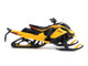 Ski Doo MXZ Blizzard Trail Segment Neo Yellow and Ski Doo MXZ 120cc Kid s Model Neo Yellow Set of 2 Snowmobiles 1/32 Diecast Models BRP Models BRP60022