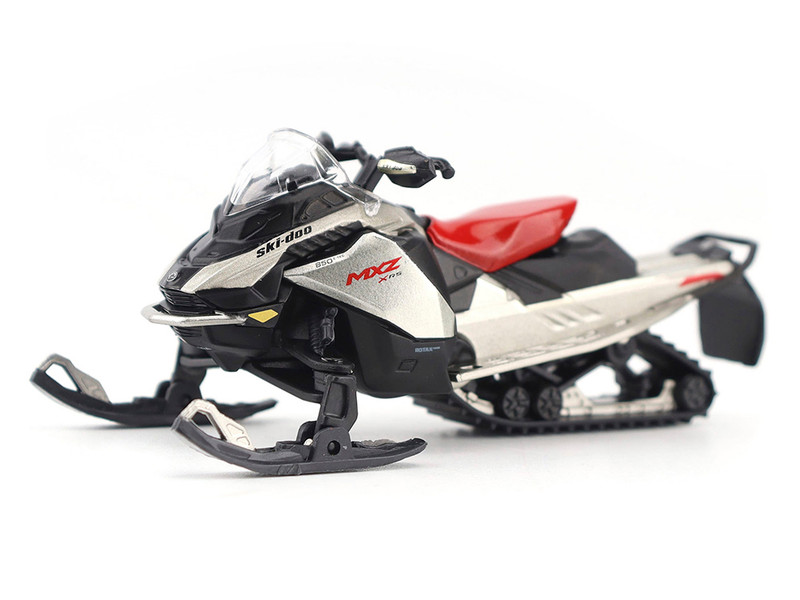 Ski Doo MXZ X RS Snowmobile Spartan Red and Gray Metallic 1/32 Diecast Model BRP Models 60024