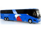 Prevost H3 45 Coach Bus American Airlines Landline Blue with Graphics Limited Edition 1/87 (HO) Diecast Model Iconic Replicas 87-0449