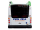 New Flyer Xcelsior XHE40 Transit Bus AC Transit Zero Emission White and Green with Graphics The Bus & Motorcoach Collection Limited Edition 1/87 (HO) Diecast Model by Iconic Replicas 87-0535