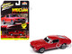 1967 Shelby GT 350 Red with White Side Stripes Mecum Auctions Pop Culture 2024 Release 2 1/64 Diecast Model Car Johnny Lightning JLPC015-JLSP393