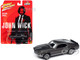 1969 Ford Mustang Mach I Gray Metallic with Black Stripes John Wick 2014 Movie Pop Culture 2024 Release 2 1/64 Diecast Model Car Johnny Lightning JLPC015-JLSP397