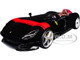 Ferrari Monza SP1 Black Metallic with Red Stripes Race & Play Series 1/24 Diecast Model Car Bburago 26027bkr