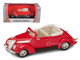 1937 Ford V8 Convertible Red 1/43 Diecast Car Road Signature 94230