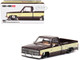 Chevrolet Silverado Pickup Truck KAIDO Vintage Spec V1 Brown with Cream Sides Designed by Jun Imai Kaido House Special 1/64 Diecast Model Car Mini GT KHMG145