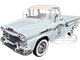 1958 Chevrolet Apache Cameo Pickup Truck Mooneyes Light Gray with White Top Limited Edition to 6650 pieces Worldwide 1/24 Diecast Model Car M2 Machines 40300-125A