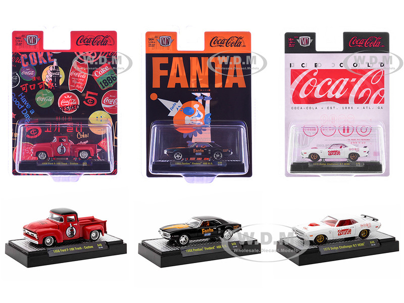 Sodas Set of 3 pieces Release 49 Limited Edition to 10000 pieces Worldwide 1/64 Diecast Model Cars M2 Machines 52500-A49