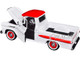 1958 Chevrolet Apache Fleetside Pickup Truck White with Red Top Timeless Legends Series 1/24 Diecast Model Car Motormax 79311wr