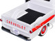 1958 Chevrolet Apache Fleetside Pickup Truck White with Red Top Timeless Legends Series 1/24 Diecast Model Car Motormax 79311wr