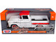 1958 Chevrolet Apache Fleetside Pickup Truck White with Red Top Timeless Legends Series 1/24 Diecast Model Car Motormax 79311wr