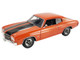 1970 Chevrolet Chevelle SS 454 LS6 Sunkist Orange with Black Hood Stripes Limited Edition to 300 pieces Worldwide 1/18 Diecast Model Car ACME A1805528