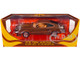 1978 Ford Mustang II King Cobra Dark Brown Metallic with Orange and Gold Hood Stripes 1/18 Diecast Model Car Greenlight 13669
