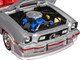 1978 Ford Mustang II King Cobra Silver Metallic with Red and Black Hood Stripes 1/18 Diecast Model Car Greenlight 13670