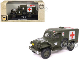 Dodge WC54 Ambulance Olive Drab United States Army 1/43 Diecast Model Militaria Die Cast 24211-42