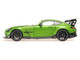 2021 Mercedes Benz AMG GT Black Series Matt Green Metallic with Black Top and Hood Stripes 1/18 Diecast Model Car Minichamps MC110032022