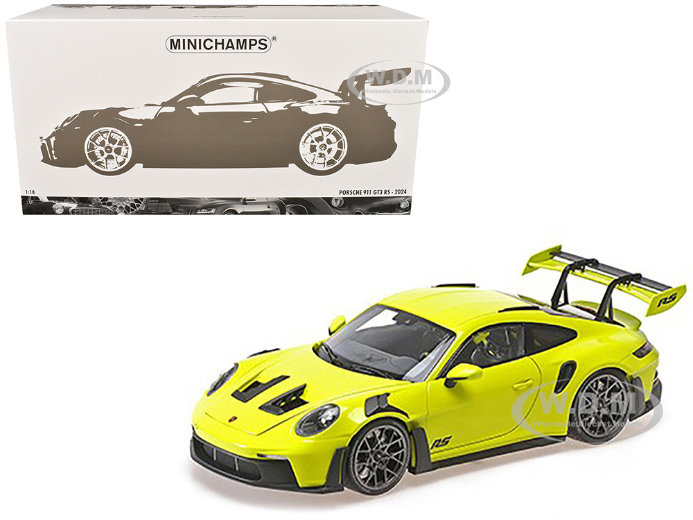 2024 Porsche 911 GT3 RS Acid Green with Carbon Top and Hood